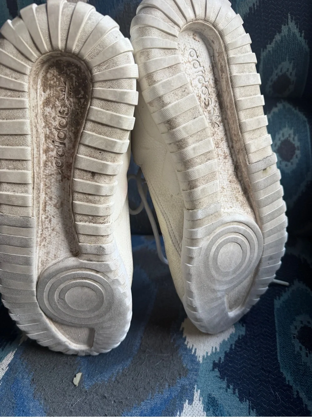 adidas White Mesh Low-Top Sneakers